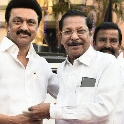 மு.க ஸ்டாலின் உடன் ஆர்.எஸ். பாரதி
