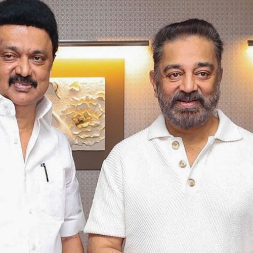 மு.க ஸ்டாலின் உடன் கமல்ஹாசன்