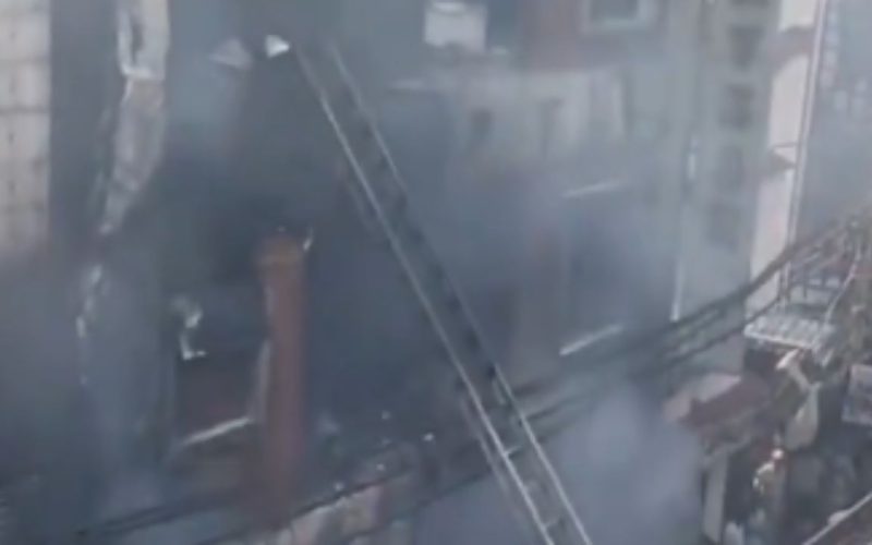 Delhi Fire Near Palam Metro