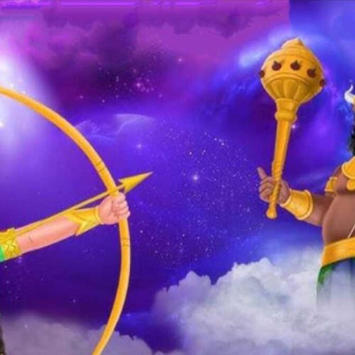 நரகாசுரனிடம் போரிட்ட சத்தியபாமா