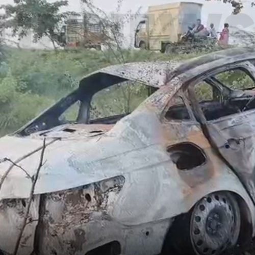  திருத்துறைப்போட்டியில் கார் எரிந்து விபத்து