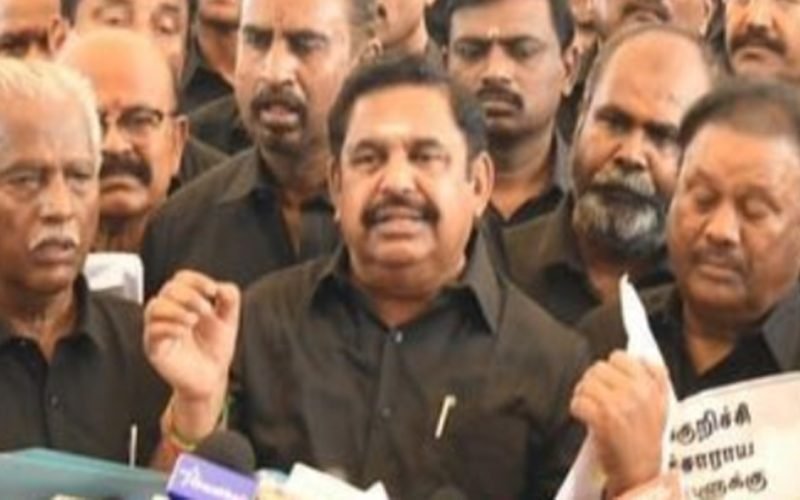 Edappadi Palaniswami has strongly condemned the incident of intimidation of a woman journalist in Tamil Nadu