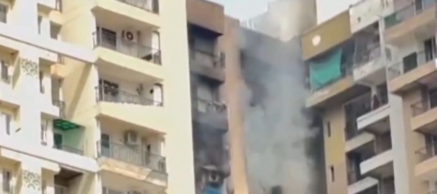 Fire at Noida Housing Society