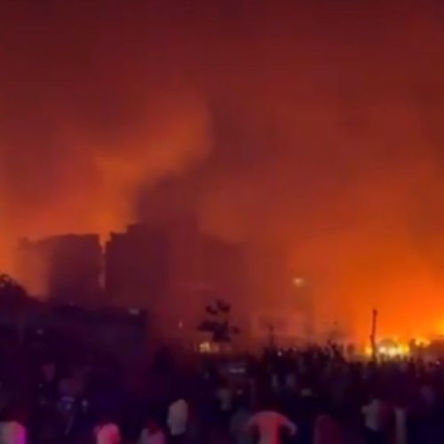 டெல்லி மீன் சந்தையில் தீ விபத்து