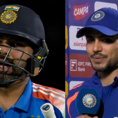 Rohit Sharma run out