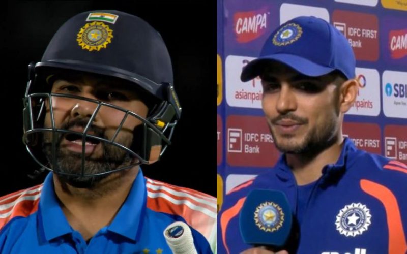 Rohit Sharma run out
