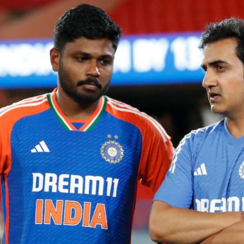 சஞ்சு சாம்சன், கௌதம் காம்பீர்
