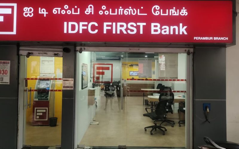 IDFC First Bank down