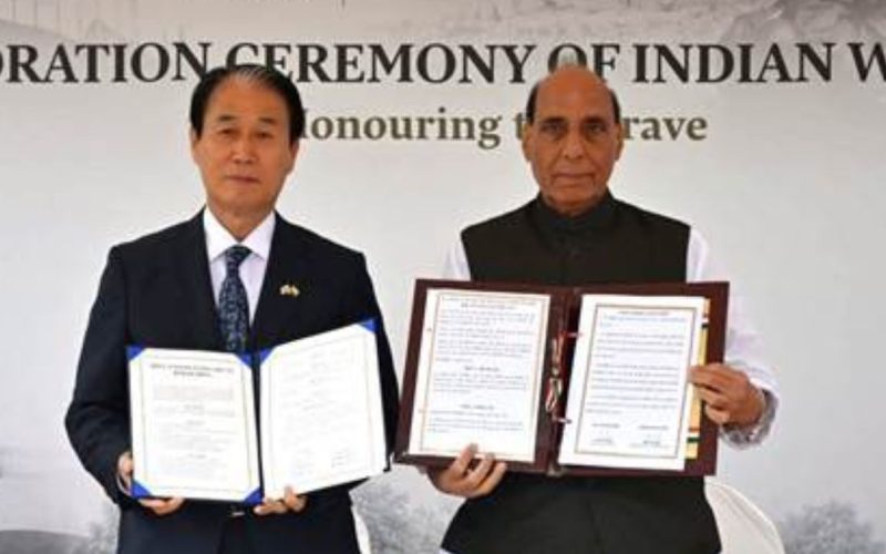 Rajnath Singh in Seoul