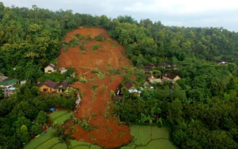 Landslides and flash floods hit Indonesia's Java island
