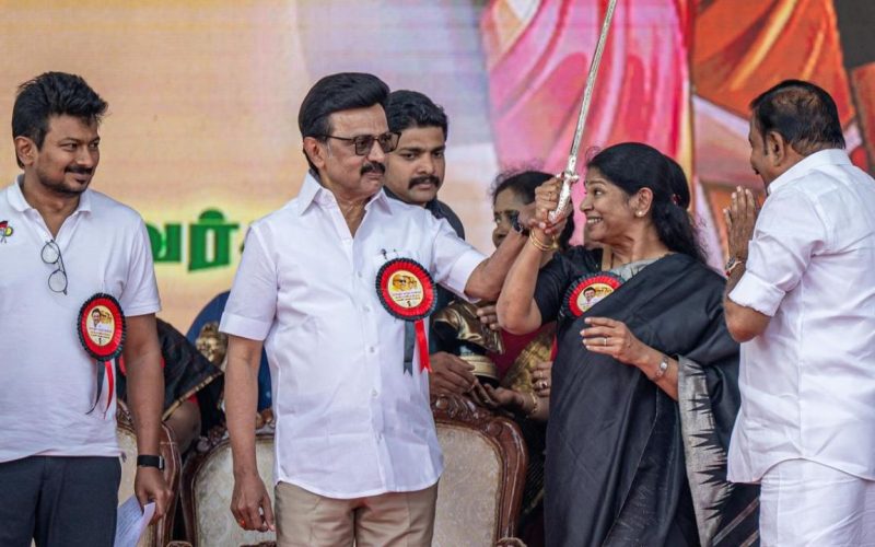 MK Stalin is the Iron Man of Tamil Nadu says Kanimozhi MP