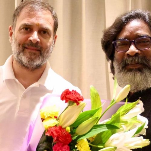 ஜார்க்கண்ட் முதலமைச்சர் ஹேமந்த் சோரன், ராகுல் காந்தி