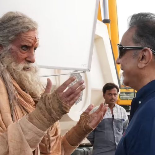 கல்கி படப்பிடிப்பில் அமிதாப்பச்சன், கமல் 