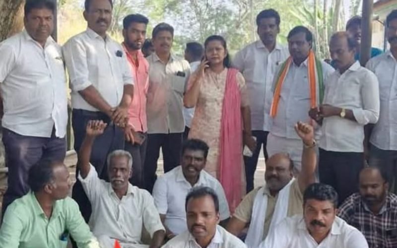 Former CM Kamaraj inscription damaged