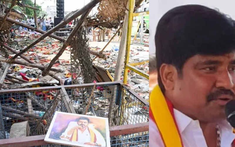 TVK executive Mathiyazhagan arrested in Karur rally stampede case
