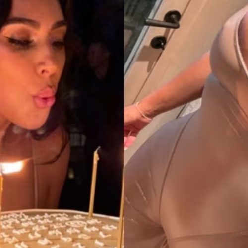 பிறந்தநாள் பார்ட்டியில் ‘காண்டம் டிரஸ்’: சர்ச்சையில் சிக்கிய கிம் கர்தாஷியன்!