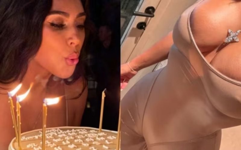 Kim Kardashians condom dress birthday suit