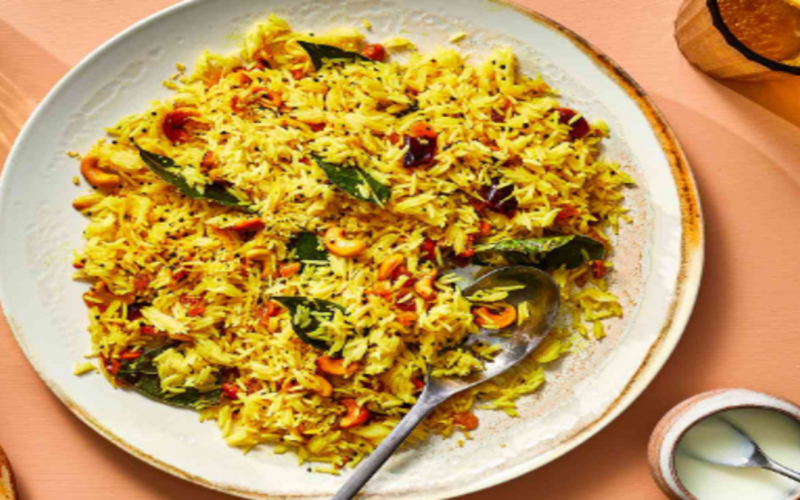 How to make Lemon Rice in Chef Thamu style