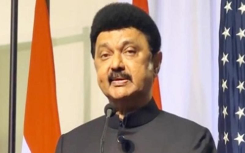 M K Stalin is tweet that he does not feel that he is in America