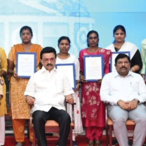 காவல் உதவி ஆய்வாளர்களுக்கு பணி நியமன ஆணை வழங்கிய மு.க ஸ்டாலின்