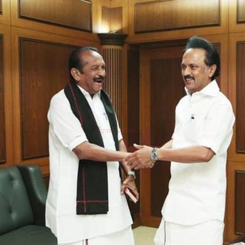 மு.க ஸ்டாலின் உடன் வைகோ
