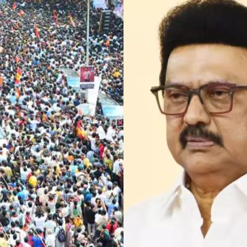 கரூரில் தமிழக முதலமைச்சர் மு.க ஸ்டாலின்