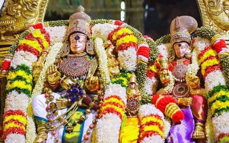 Meenakshi weds Sundareswarar at Meenakshi temple