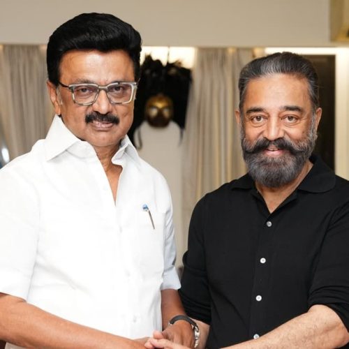 முதலமைச்சர் மு க ஸ்டாலின் உடன் கமல்ஹாசன்