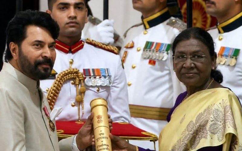 Mammootty Receives Padma Bhushan