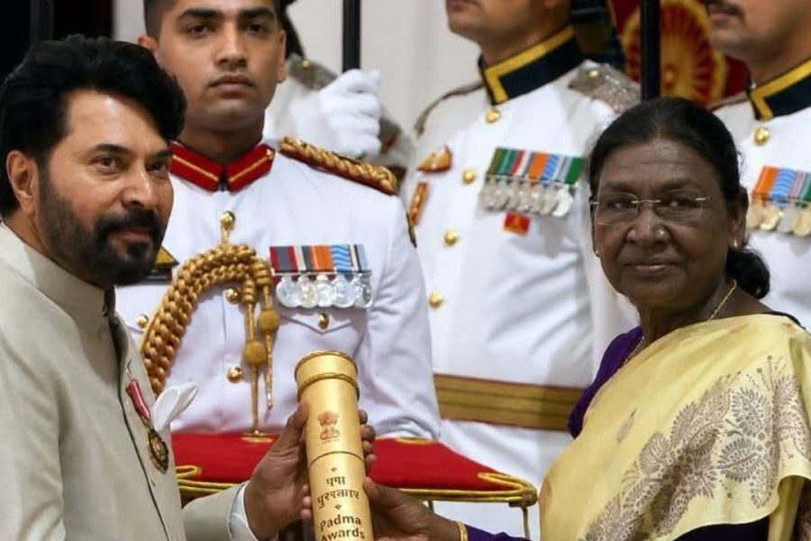 Mammootty Receives Padma Bhushan