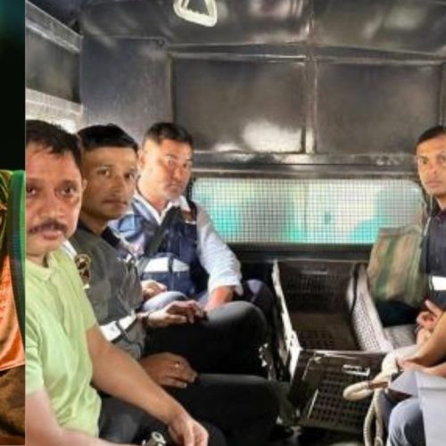 டெல்லி விமான நிலையத்தில் ஷியாம்கானு மஹந்தா கைது செய்யப்பட்டார்.