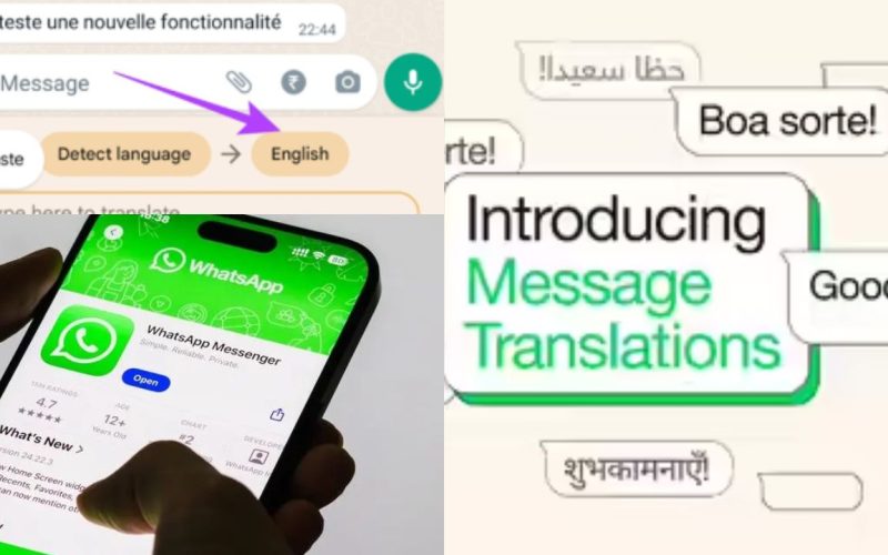 Translation feature on WhatsApp