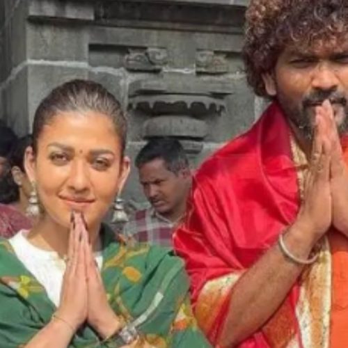 திருமலையில் நயன்தாரா–விக்னேஷ் சிவன் சாமி தரிசனம்.. ரசிகர்களை பார்த்து மகிழ்ச்சி!