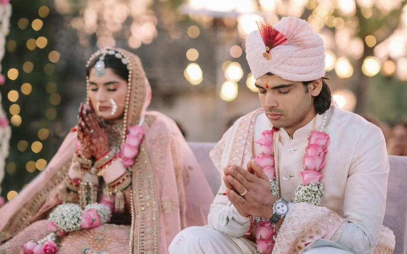 Do you know who the bride is at Neeraj Chopra's wedding?