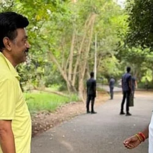  மு க ஸ்டாலின் ஓபிஎஸ் சந்திப்பு.

