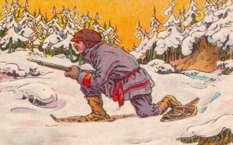 Optical Illusion find the Bear hidden in the picture
