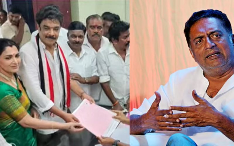 Prakash Raj questions Sundar C who is contesting from Madurai Central constituency