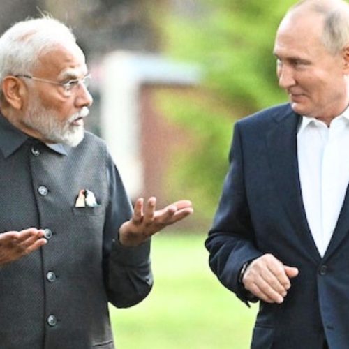 பிரதமர் நரேந்திர மோடி, ரஷ்ய அதிபர் விளாடிமிர் புதின்