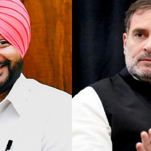 ரவ்னீத் சிங் மற்றும் ராகுல் காந்தி 