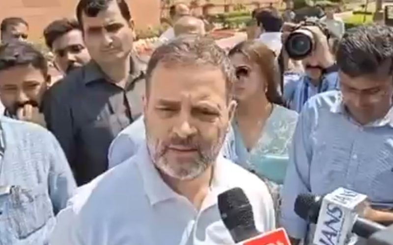 Rahul Gandhi attacks Lok Sabha Speaker