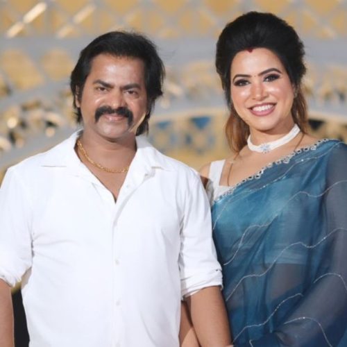   ரெடின் கிங்ஸ்லி சங்கீதா ஜோடி
