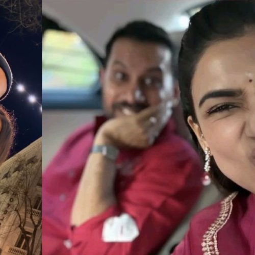 கணவர் ராஜ் உடன் நடிகை சமந்தா