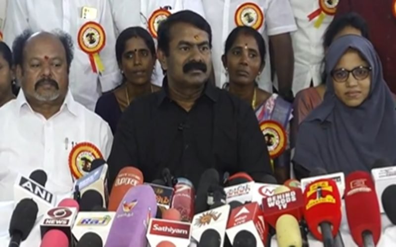 Seeman said he will not contest the 2026 Assembly elections on the Mike symbol