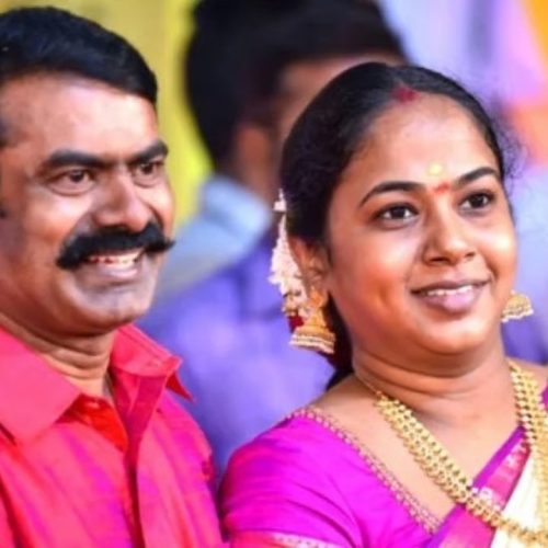 சீமான்- கயல்விழி தம்பதி
