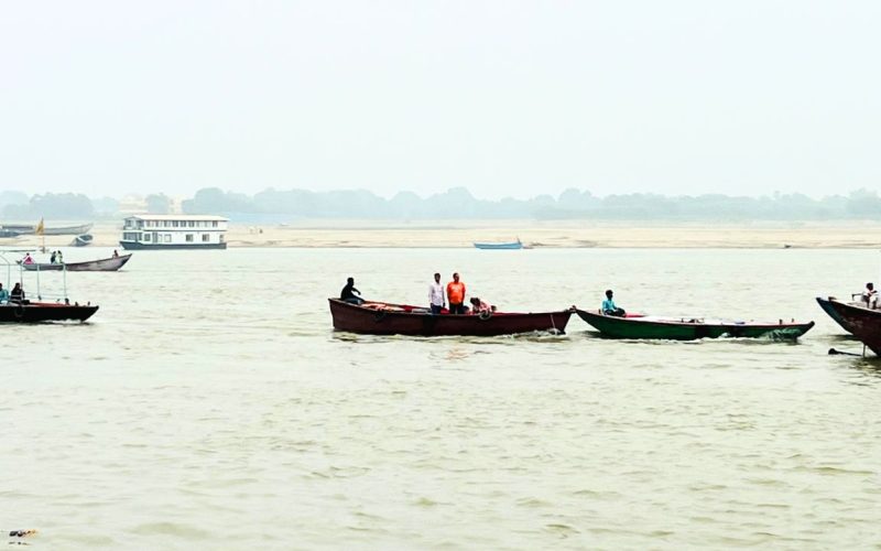 The drying Ganga river: