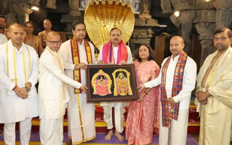 Suryakanth visited Sri Venkateswara Temple