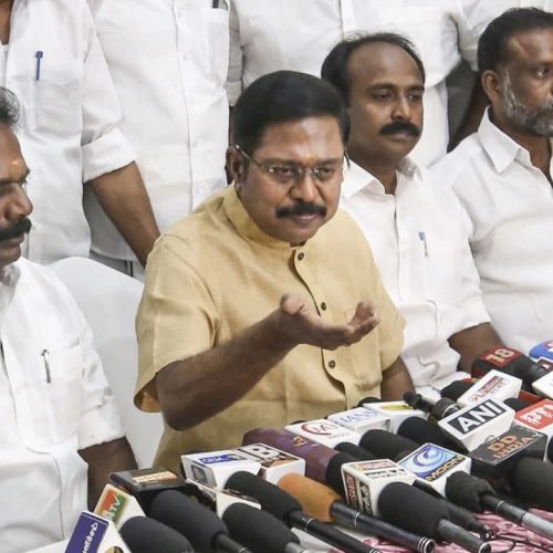 TTV Criticises Congress Protesters
