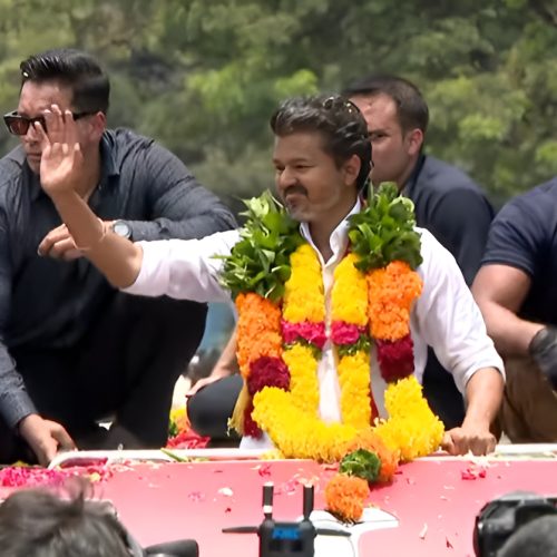 தவெக தலைவர் விஜய் 