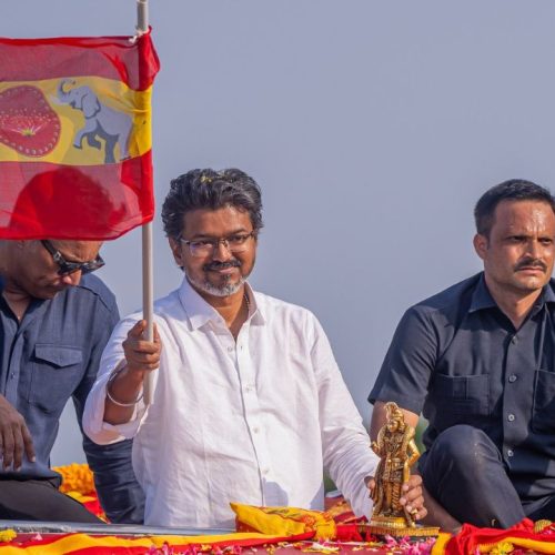 தவெக தலைவர் விஜய் 