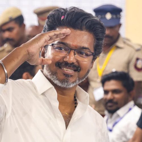 தவெக தலைவர் விஜய் 
